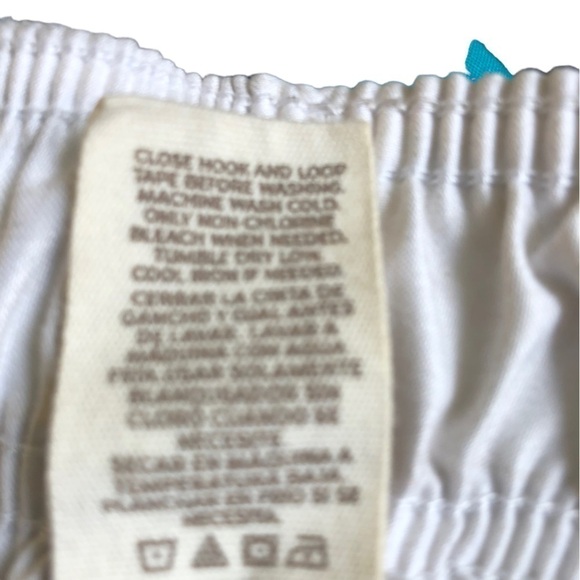 OP Board Shorts Swim Trunks Men L 36 38 Brown White Teal Plaid Mesh Lining - Picture 9 of 9